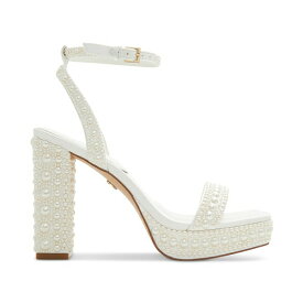 アルド レディース サンダル シューズ Women's Lulu Pearl Two-Piece Platform Dress Sandals White Mixed