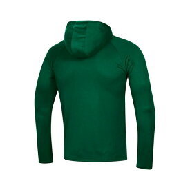 アンダーアーマー レディース Tシャツ トップス Men's Green Colorado State Rams School Logo Raglan Long Sleeve Hoodie Performance T-shirt Green