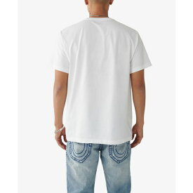 トゥルーレリジョン メンズ Tシャツ トップス Brand Jeans Men's Short Sleeves Relaxed TRBJ Shadow T-shirt Optic White