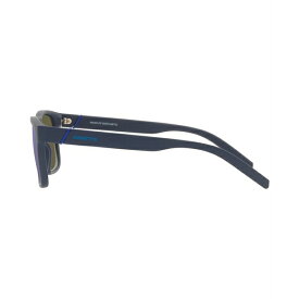 アーネット レディース サングラス＆アイウェア アクセサリー Unisex Polarized Sunglasses, AN4298 BANDRA 55 Matte Navy Blue