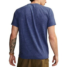 ラッキーブランド メンズ シャツ トップス Men's Linen Short Sleeve Pocket Crew Neck T-shirt Blue Depths