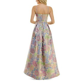 テイラー レディース ワンピース トップス Women's Metallic Floral-Jacquard Gown Rose Gold Multi