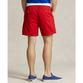 ラルフローレン メンズ カジュアルパンツ ボトムス Men's Classic Fit Stretch Prepster 6" Shorts Rl 2000 Red