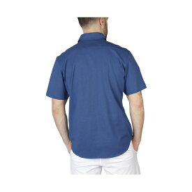 テーラーバード メンズ シャツ トップス Solid Knit Short Sleeve Shirt Navy