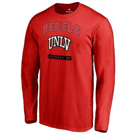 ファナティクス メンズ Tシャツ トップス UNLV Rebels Campus Icon Long Sleeve TShirt Red