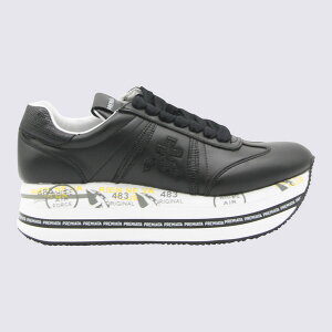 v~A[^ fB[X Xj[J[ V[Y Black Leather Beth Sneakers -