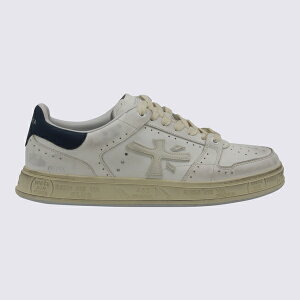 v~A[^ Y Xj[J[ V[Y White Leather Quinn Sneakers -