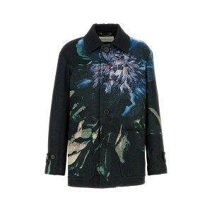 hXE@Embe Y jbg&Z[^[ AE^[ Embroidered Jacquard Rivne Coat Black