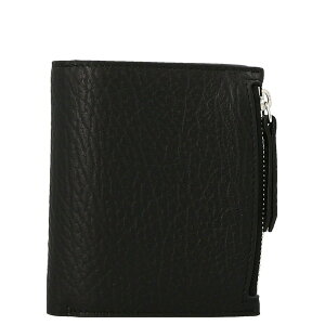 }^}WF Y z ANZT[ Four-stitch Zipped Wallet Black