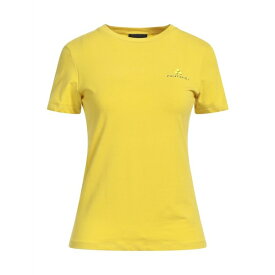 【送料無料】 ピューテリー レディース Tシャツ トップス T-shirts Yellow