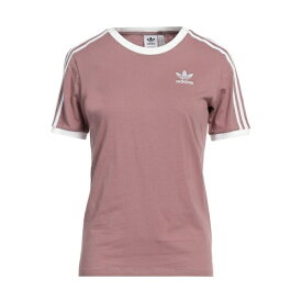 【送料無料】 アディダスオリジナルス レディース Tシャツ トップス T-shirts Light brown