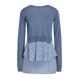 【送料無料】 ハイ レディース ニット&セーター アウター Sweaters Slate blue
