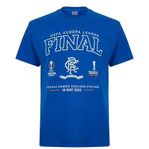 �J�X�g�� �����Y T�V���c �g�b�v�X Rangers Europa League Final T-Shirt