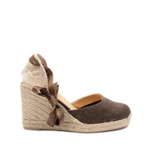 �J�X�^�j�G�[�� ���f�B�[�X �T���_�� �V���[�Y Carina espadrilles Brown
