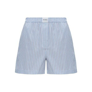 �W �A�e�B�R ���f�B�[�X �J�W���A���p���c �{�g���X Striped-pattern elasticated mini shorts Blue