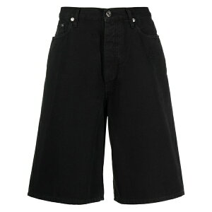 �I�t�z���C�g �����Y �J�W���A���p���c �{�g���X Logo-patch wide-leg denim shorts Black