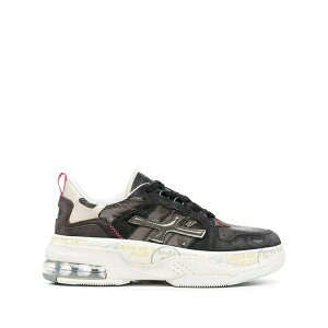 �v���~�A�[�^ ���f�B�[�X �X�j�[�J�[ �V���[�Y Drake logo-patch sneakers Brown