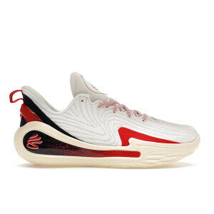 Under Armour �A���_�[�A�[�}�[ �����Y �X�j�[�J�[ �yUnder Armour Curry 12 Podium White�z �T�C�Y US_6(24.0cm) White/Blue/Red