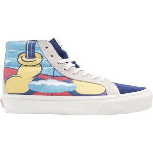 Vans �o���Y �����Y �X�j�[�J�[ �yVans Sk8-Hi Disney x John Van Hamersveld�z �T�C�Y US_9(27.0cm) White/Blue