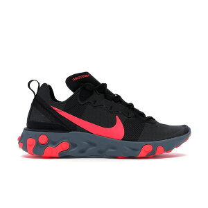 Nike �i�C�L �����Y �X�j�[�J�[ �yNike React Element 55 Black Solar Red�z �T�C�Y US_10.5(28.5cm) Black/Solar Red-Cool Grey