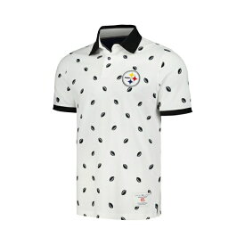 トミー ヒルフィガー レディース シャツ トップス Men's White Pittsburgh Steelers Bryce Polo Shirt White