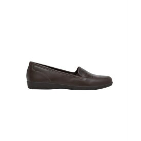 イージースピリット レディース サンダル シューズ Women's Devitt Square Toe Slip-on Casual Flats Dark Brown Croco