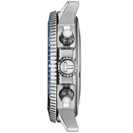 ティソット レディース 腕時計 アクセサリー Men's Swiss Chronograph Seastar 1000 Black Textile Strap Watch 46mm No Color