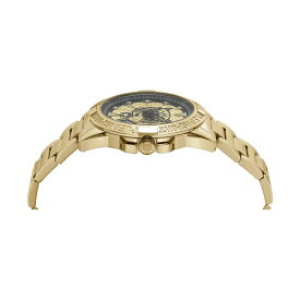 プレインスポーツ レディース 腕時計 アクセサリー Men's Touchdown Gold-Tone Stainless Steel Bracelet Watch 44mm Gold