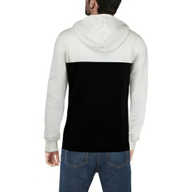 エックスレイ メンズ ニット&セーター アウター Men's Basic Hooded Colorblock Midweight Sweater Off White, Black