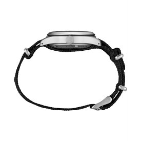 セイコー レディース 腕時計 アクセサリー Men's Automatic 5 Sports Black Nylon Strap Watch 43mm Black