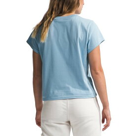 ノースフェイス レディース Tシャツ トップス Women's Evolution Cutie Cotton T-Shirt Steel Blue