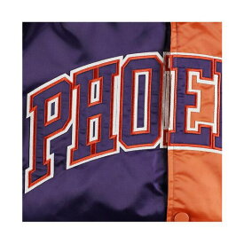 スターター レディース ジャケット＆ブルゾン アウター Men's Purple, Orange Phoenix Suns Fast Break Satin Full-Snap Jacket Purple, Orange