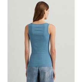 ラルフローレン レディース カットソー トップス Women's Ribbed Tank Top Pale Azure