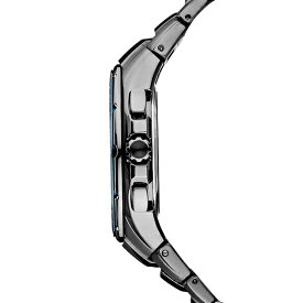 セイコー レディース 腕時計 アクセサリー Men's Radio Sync Solar Chronograph Coutura Black Stainless Steel Bracelet Watch 44.5mm No Color