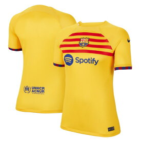 ナイキ レディース ユニフォーム トップス Barcelona Nike Women's 2022/23 Fourth Breathe Stadium Replica Jersey Yellow