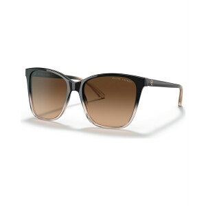 ラルフローレン レディース サングラス&アイウェア アクセサリー Women's Sunglasses, RL8201 Shiny Gradient Black/Transparent Beige