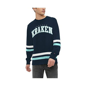 g~[ qtBK[ Y Vc gbvX Men's Navy Seattle Kraken Nolan Long Sleeve T-shirt Navy