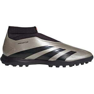 adidas アディダス メンズ スニーカー 【adidas Predator League Laceless Turf Platinum Metallic Aurora Black Turbo】 サイズ US_8.5(26.5cm) Platinum Metallic/Aurora Black/Turbo