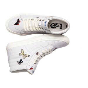 Vans �o���Y �����Y �X�j�[�J�[ �yVans Sk8-Hi Reissue VLT LX Damien Hirst Butterfly�z �T�C�Y US_9.5(27.5cm) Butterfly/Marshmallow