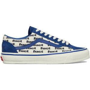 Vans �o���Y �����Y �X�j�[�J�[ �yVans Old Skool Reissue 36 LX FUCT x Slam Jam Blue Marshmallow�z �T�C�Y US_9(27.0cm) Blue/Marshmallow