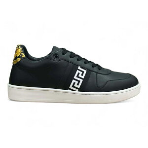Versace ���F���T�[�` �����Y �X�j�[�J�[ �yVersace Low Top Sneaker Black�z �T�C�Y US_10(28.0cm) Black