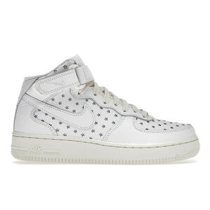 Nike iCL fB[X Xj[J[ yNike Air Force 1 Mid Cut Out Stars Summit White (Women's)z TCY US_W_11.5 Summit White/Summit White-Coconut Milk