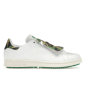 adidas �A�f�B�_�X �����Y �X�j�[�J�[ �yadidas Stan Smith Golf Bape 30th Anniversary�z �T�C�Y US_7(25.0cm) Cloud White/Cloud White/Green