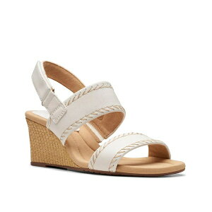 N[NX fB[X T_ V[Y Kyarra Rose Wedge Sandal White