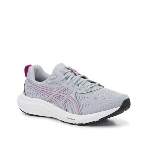 AVbNX fB[X Xj[J[ V[Y GEL-Contend 9 Running Shoe - Women's Grey/Purple