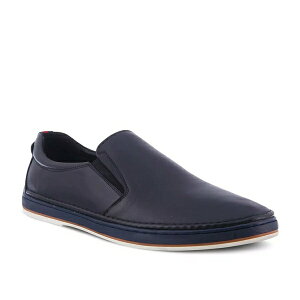 スプリングステップ メンズ スリッポン・ローファー シューズ Lugano Slip-On Black