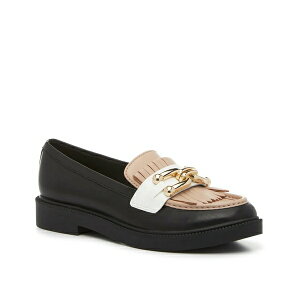 マークフィッシャー レディース スリッポン・ローファー シューズ Calisto Loafer Black Upper/Beige Vamp