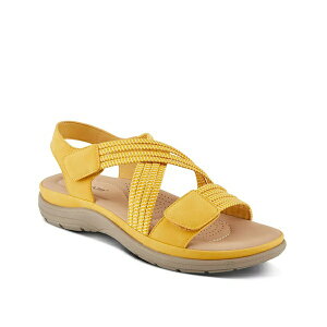 tNTX fB[X T_ V[Y Crossbeam Wedge Sandal Yellow