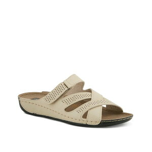 tNTX fB[X T_ V[Y Karl Wedge Sandal Taupe