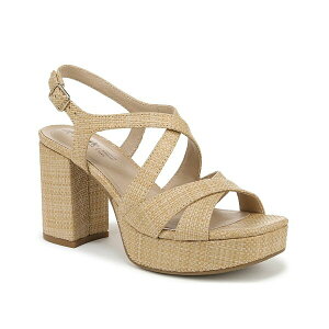 ライフストライド レディース サンダル シューズ Adrianna Platform Sandal Beige Woven Textile